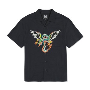 Black Ed Hardy Dragon Twill | YHWTUZA-96