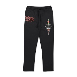 Black Ed Hardy Fire Panther Sweatpant | YFLTRUX-59