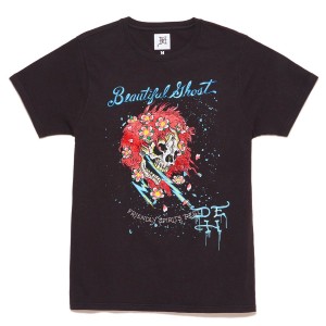 Black Ed Hardy Ghost Skull Tee | XALPEGO-32