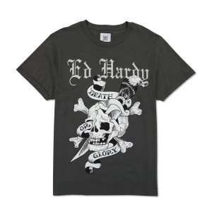 Grey Ed Hardy DG Skull | XQYCWES-37