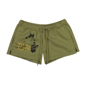 Olive Ed Hardy Butterflies Fleece Short | ORQFTJU-19