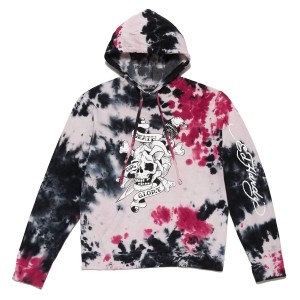 Storm Ed Hardy Storm Tie Dye Skull Hoodie | DEMTHPG-08