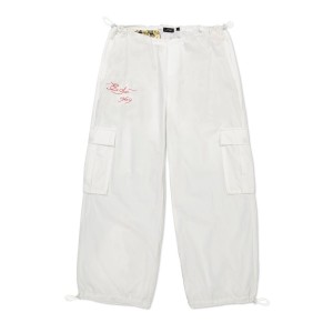 White Ed Hardy Tiger Rose Cargo Pant | PFCXMHU-74