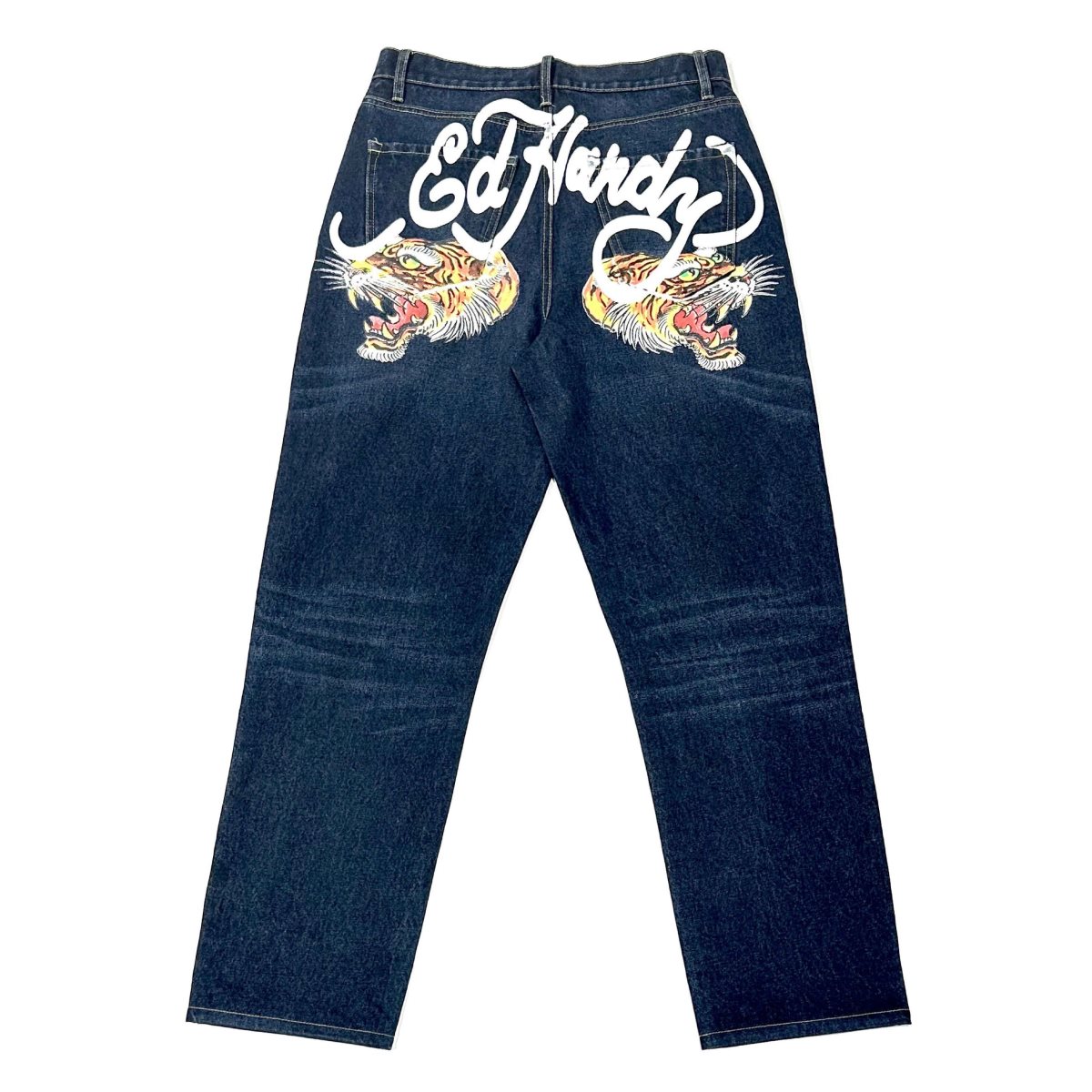 Baked Raw Ed Hardy Tiger Heads Loose Fit Jean | BKUXOVN-21