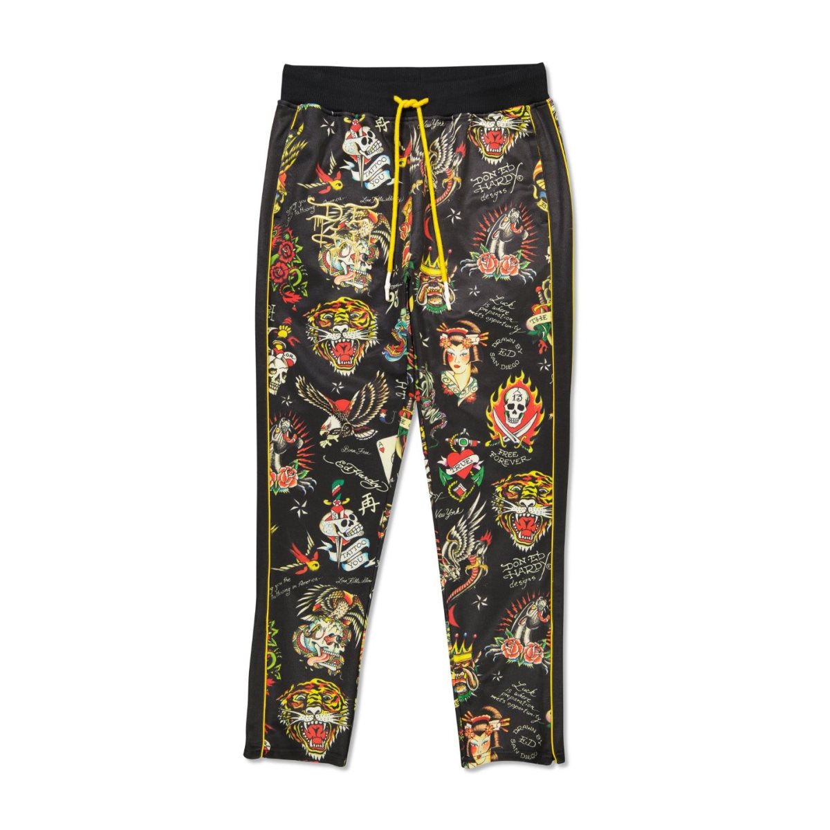 Black Ed Hardy Flashboard Trackpant | JSTNGYZ-34