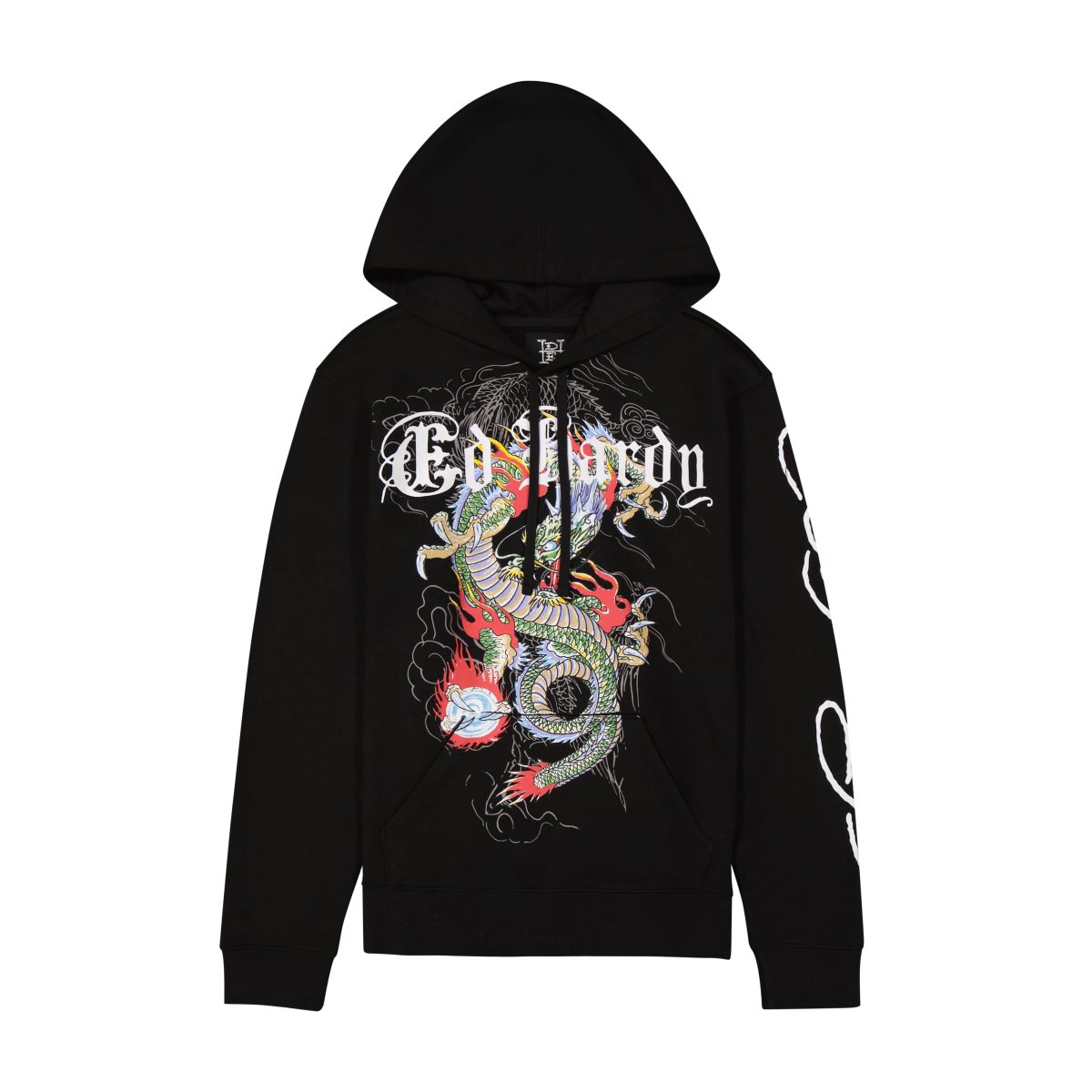 Black Ed Hardy Japan Dragon Mens Hoodie | HOCMIZR-67