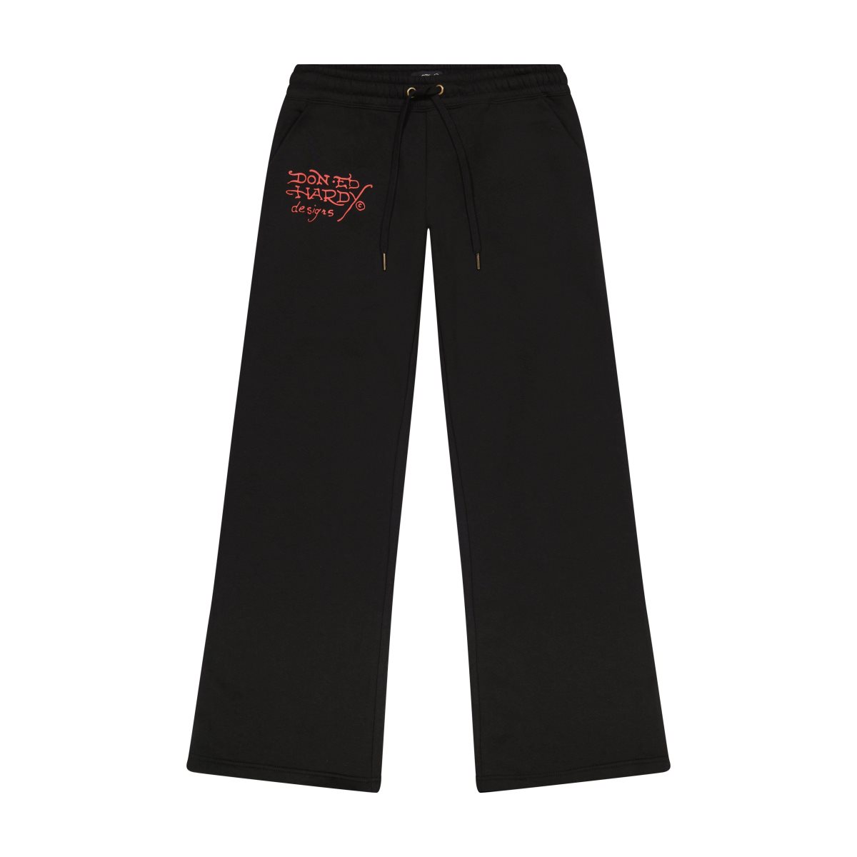 Black Ed Hardy LKS Skull Black Flared Sweatpant | DIFEMKA-96