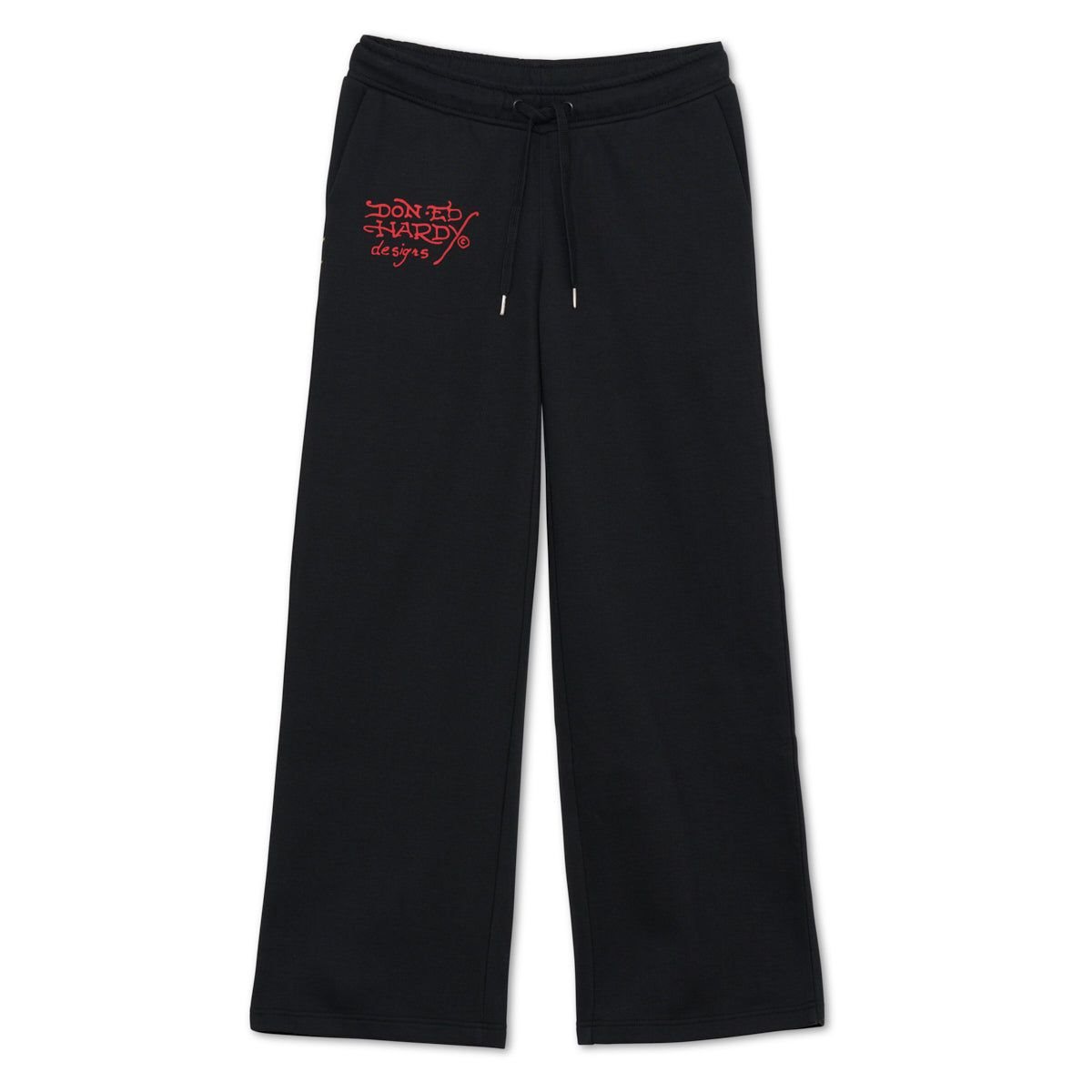 Black Ed Hardy Nyc Skull Flare Sweatpants | KLOEDNJ-10