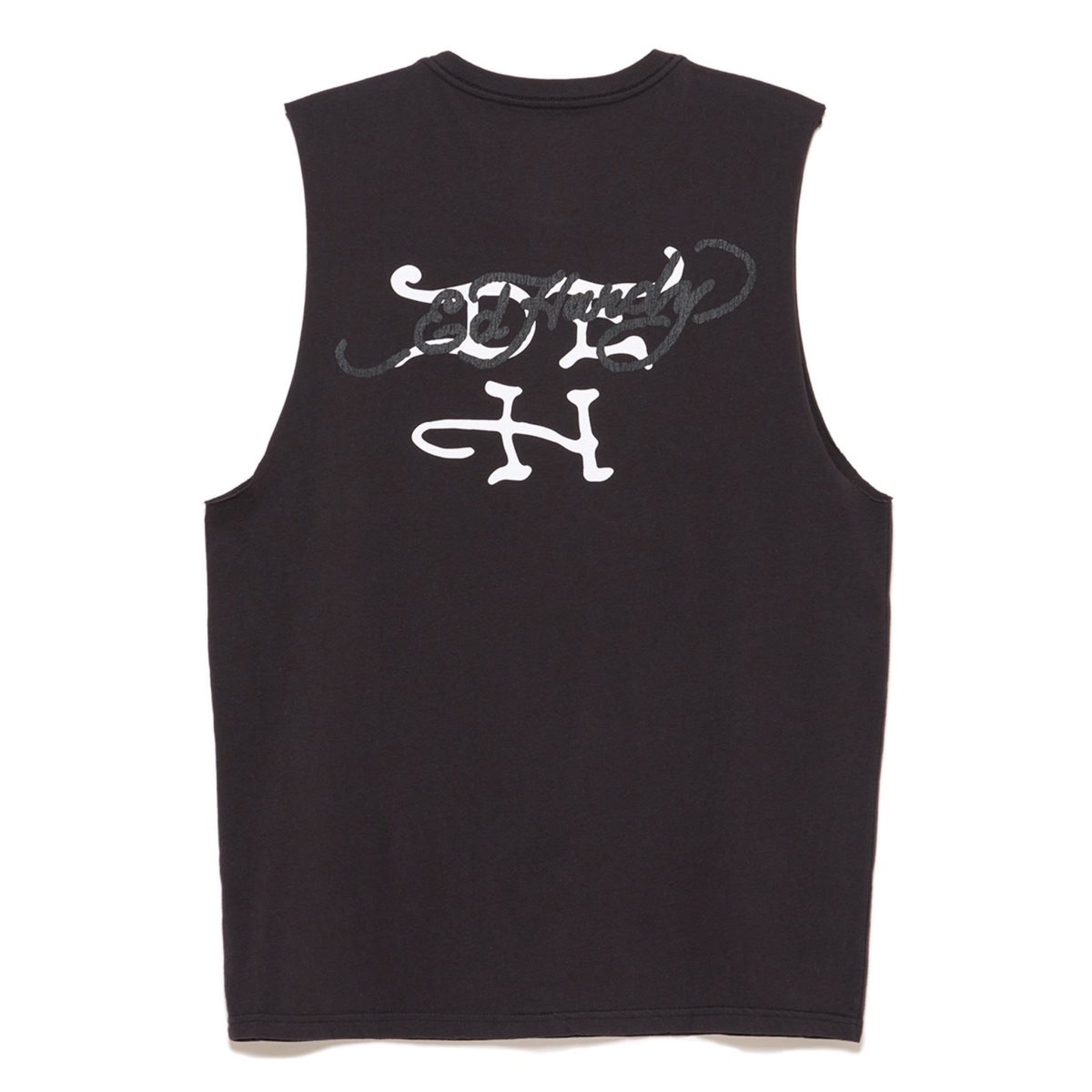 Black Ed Hardy Retro Tiger Cut Off Tee | HZGSARB-36