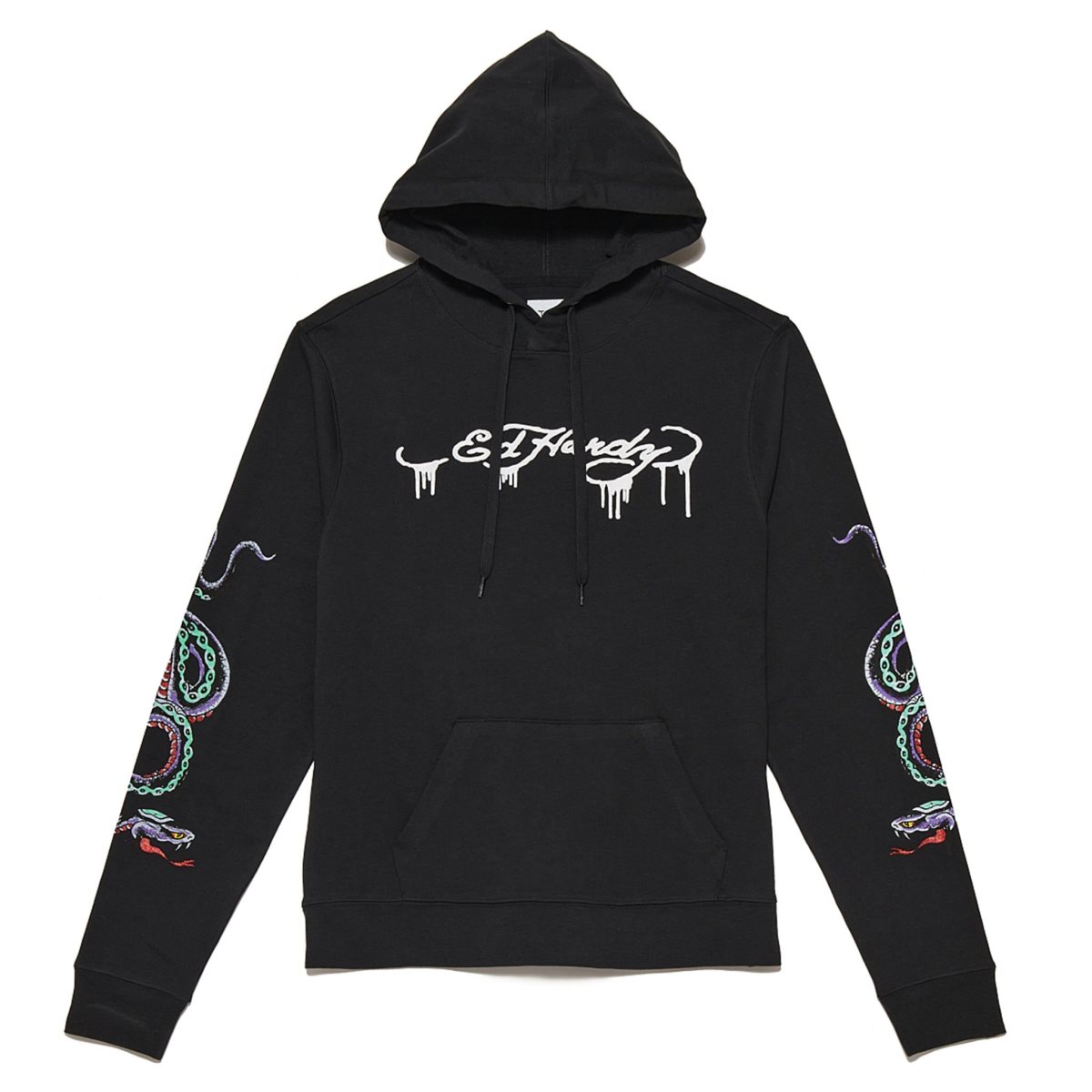 Black Ed Hardy Snake Hoodie | ZBWEVFU-37