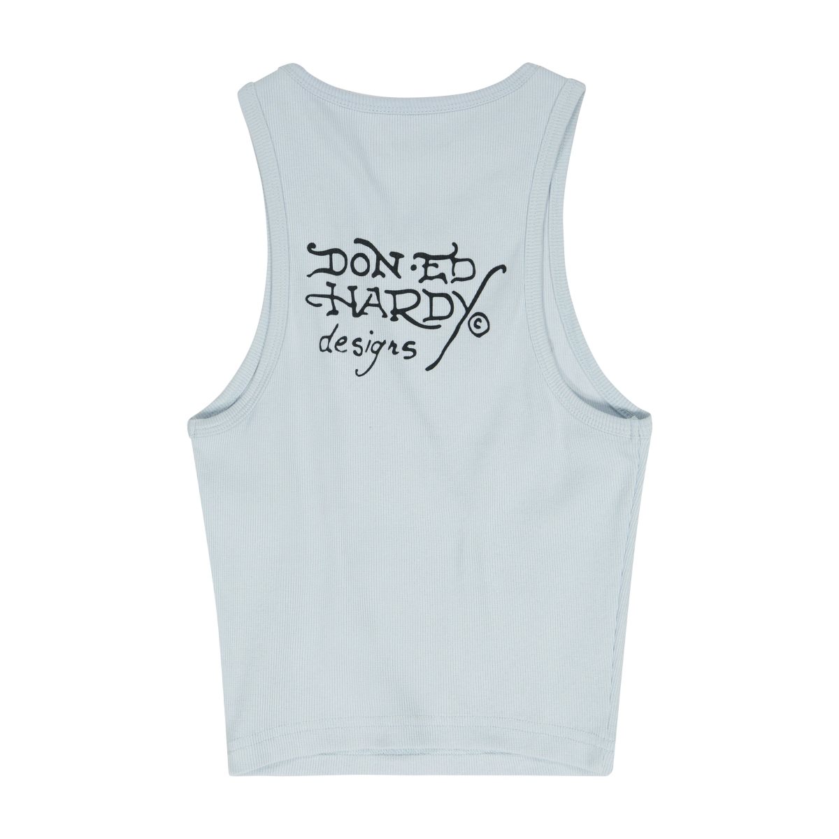 Blue Ed Hardy Swallow Rib Tank Top | GQTILCO-42