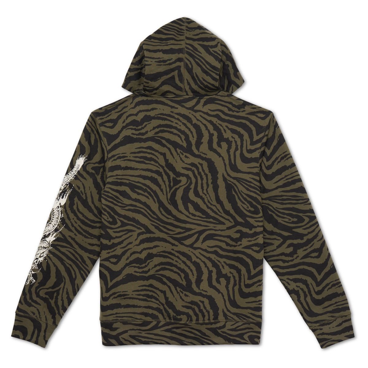 Camo Ed Hardy Dragon Zebra Camo Hoodie | TDIENHV-17