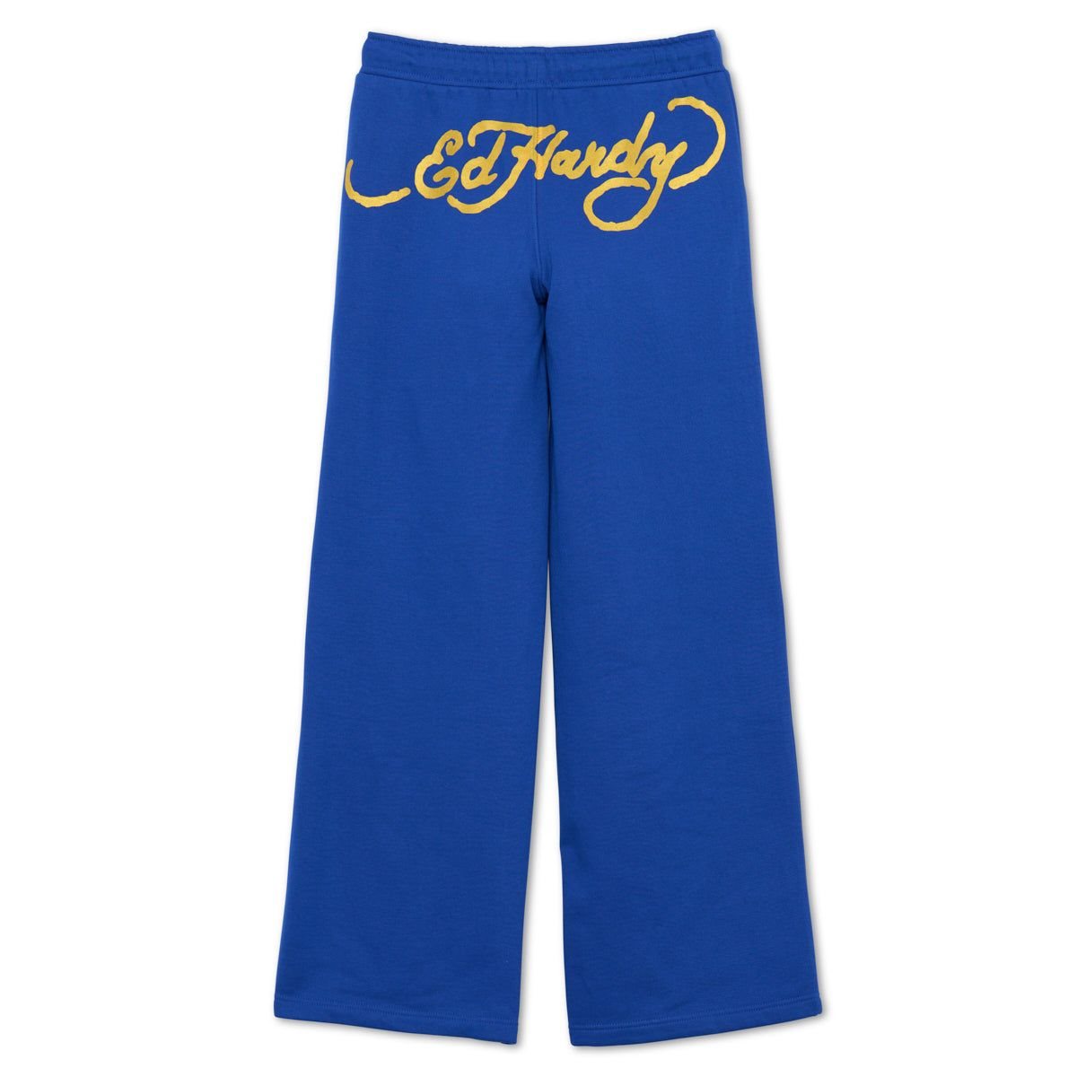 Deep Blue Ed Hardy Tiger Lotus Flare Sweatpants | CSOEFRH-42