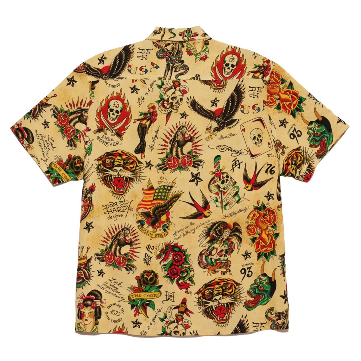 Flashboard Print Ed Hardy Flashboard Camp Shirt | MSDXAUY-58