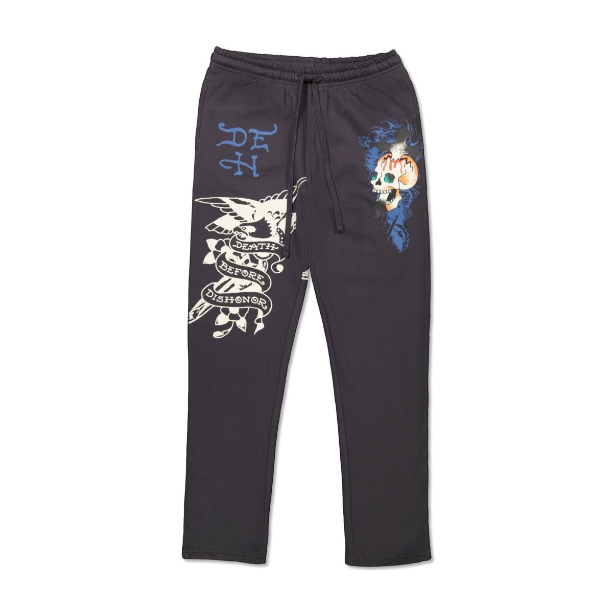 Grey Ed Hardy Eagle Skull Sweatpant | TURBZHN-91