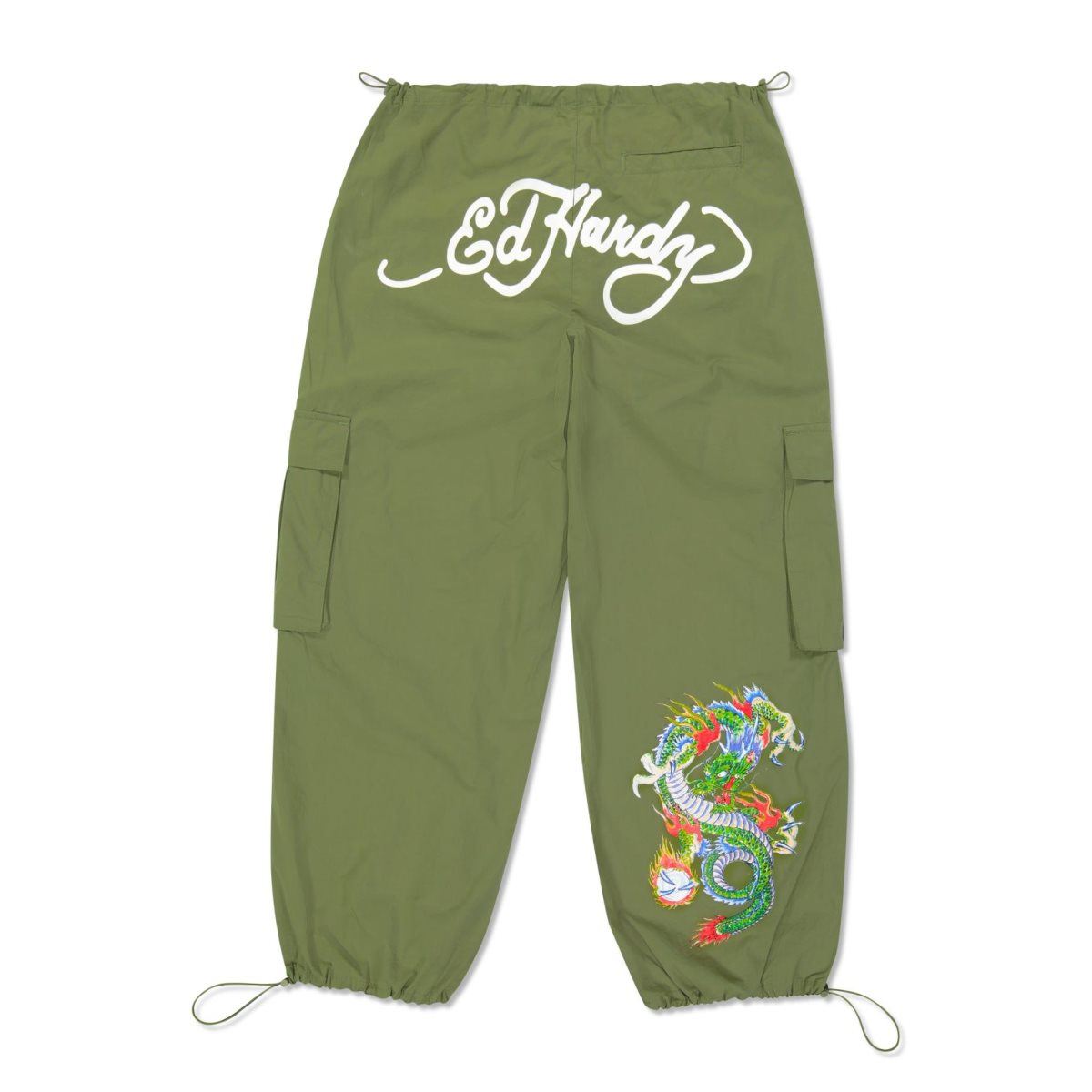 Olive Ed Hardy Dragon Cargo Pant | ROLZNUP-47