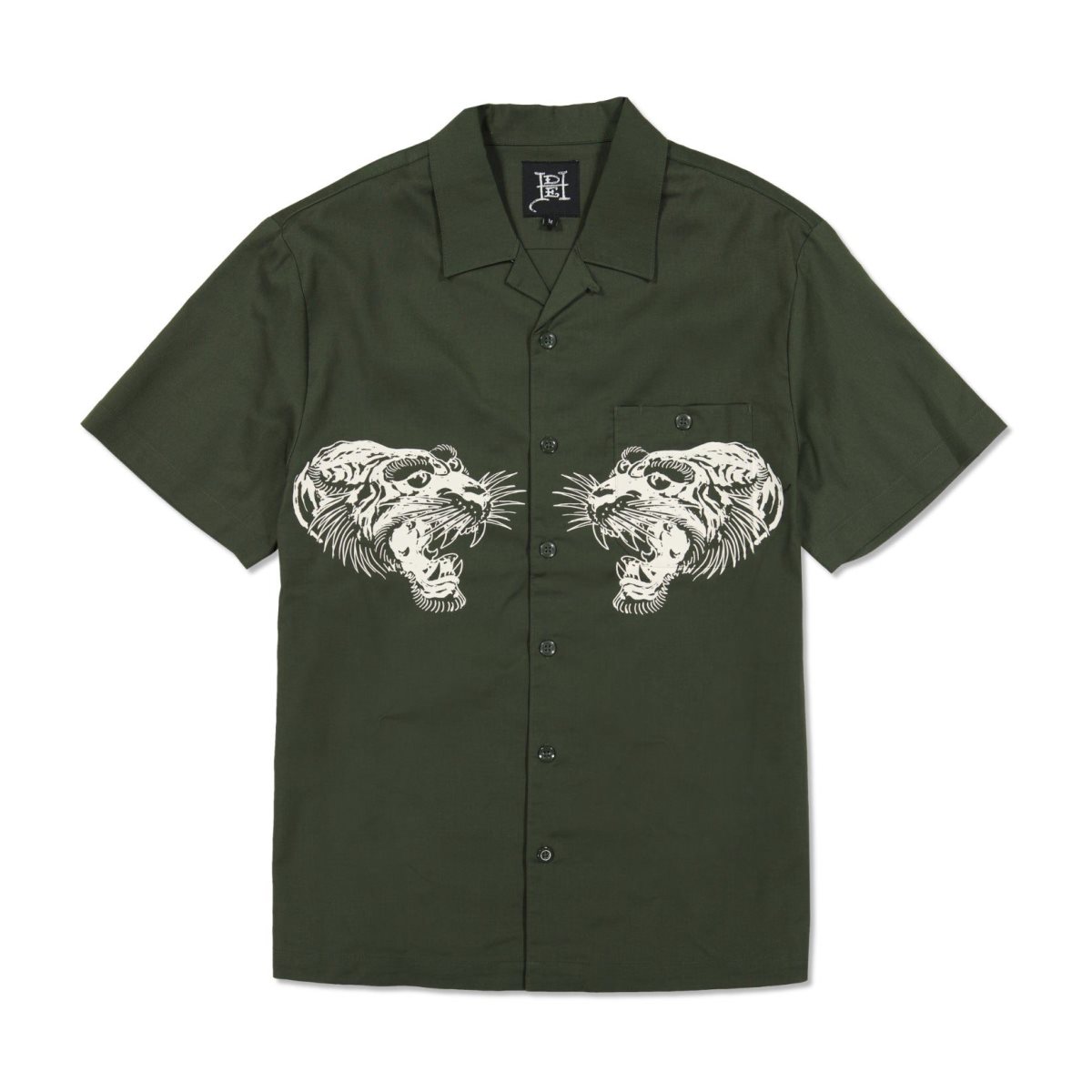 Olive Ed Hardy Tiger Twill | VTJHUSN-60