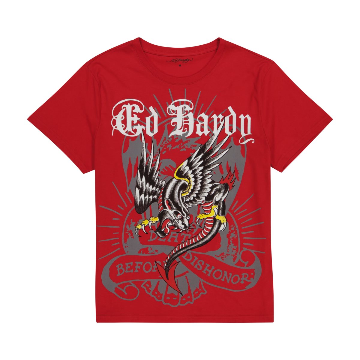 Pink Ed Hardy Panther Dragon Tee | NUWTJYV-43