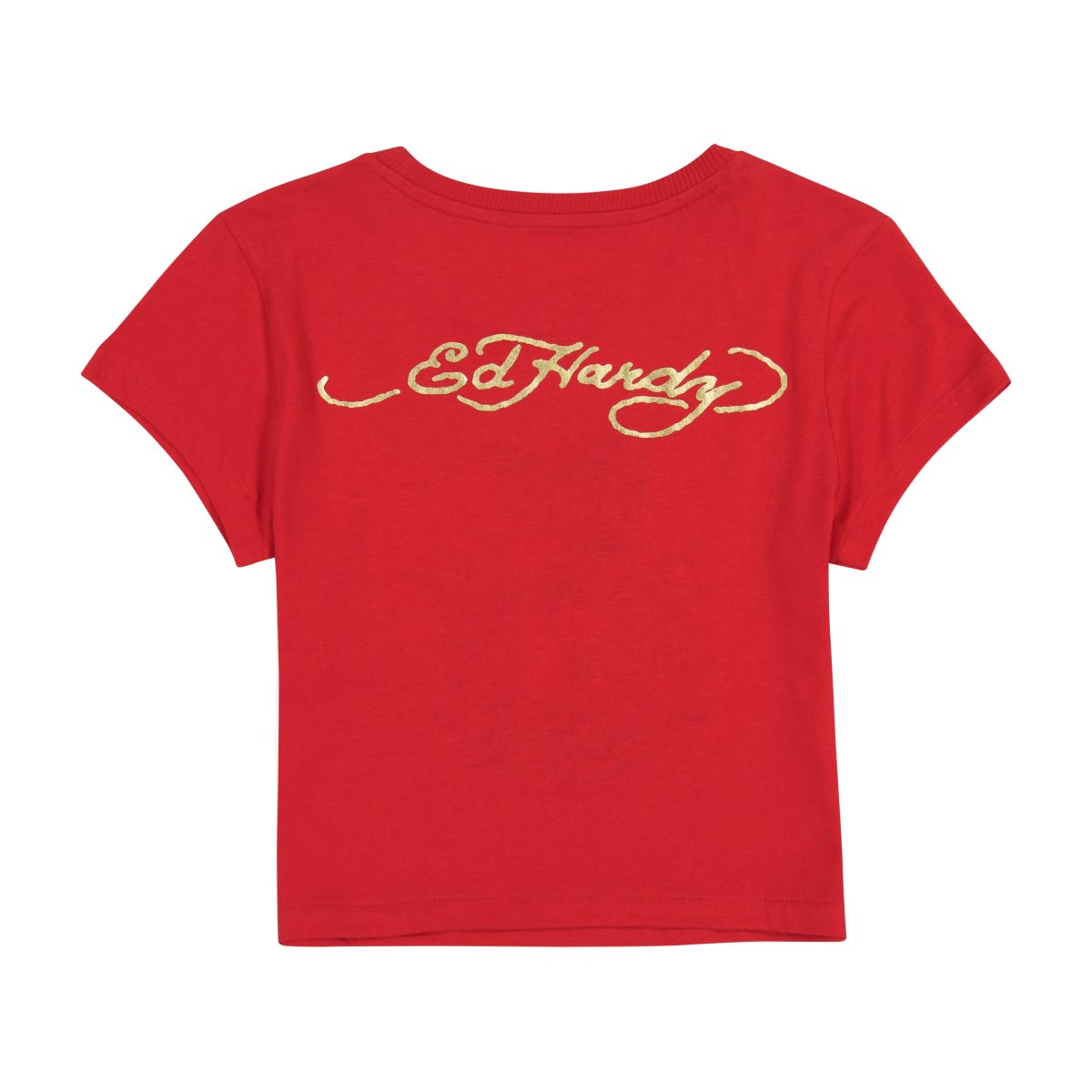 Red Ed Hardy Flame Cobra Baby Tee | DLCFJEZ-56