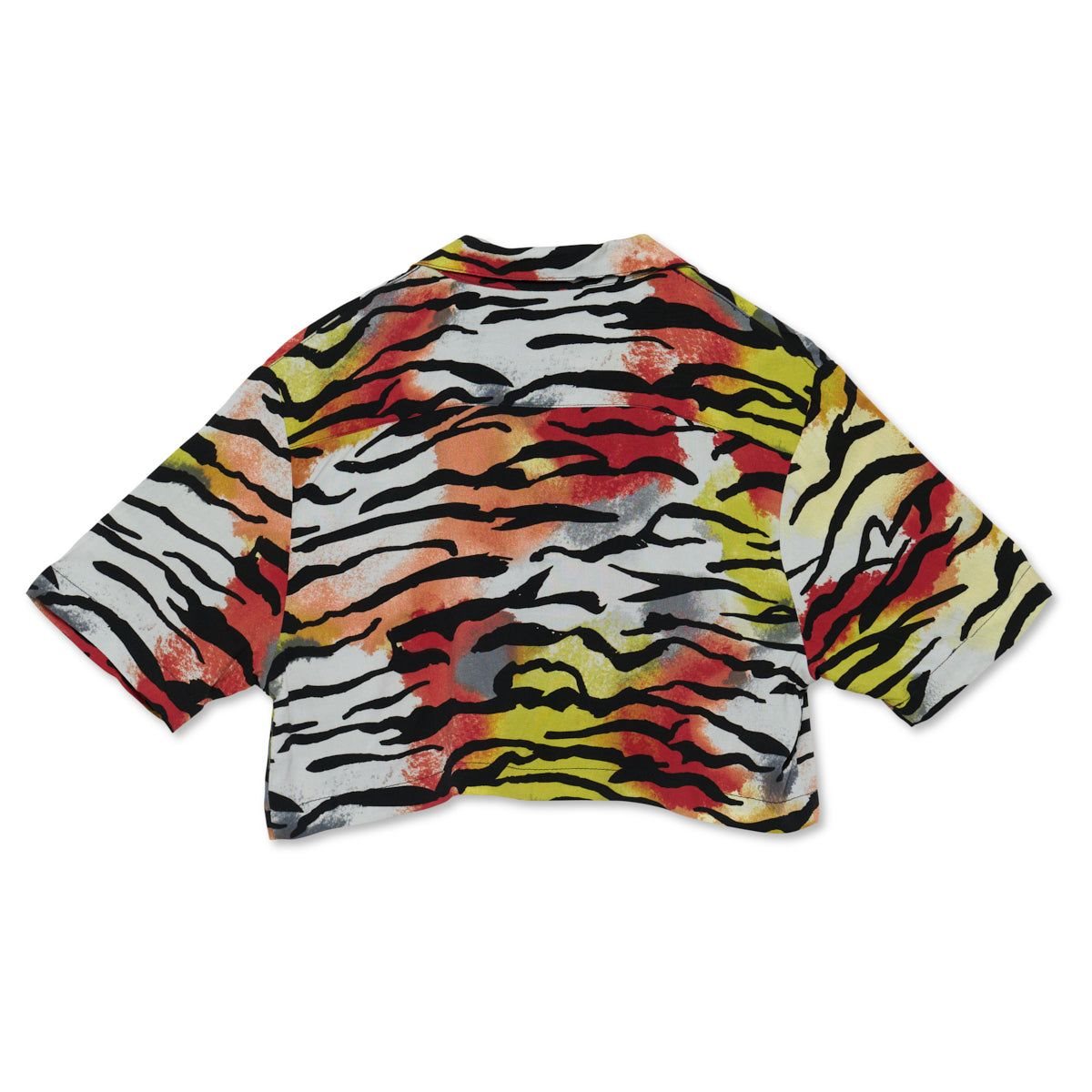 Tiger Ed Hardy Tiger Cropped Camp Shirt | FSARDIZ-47