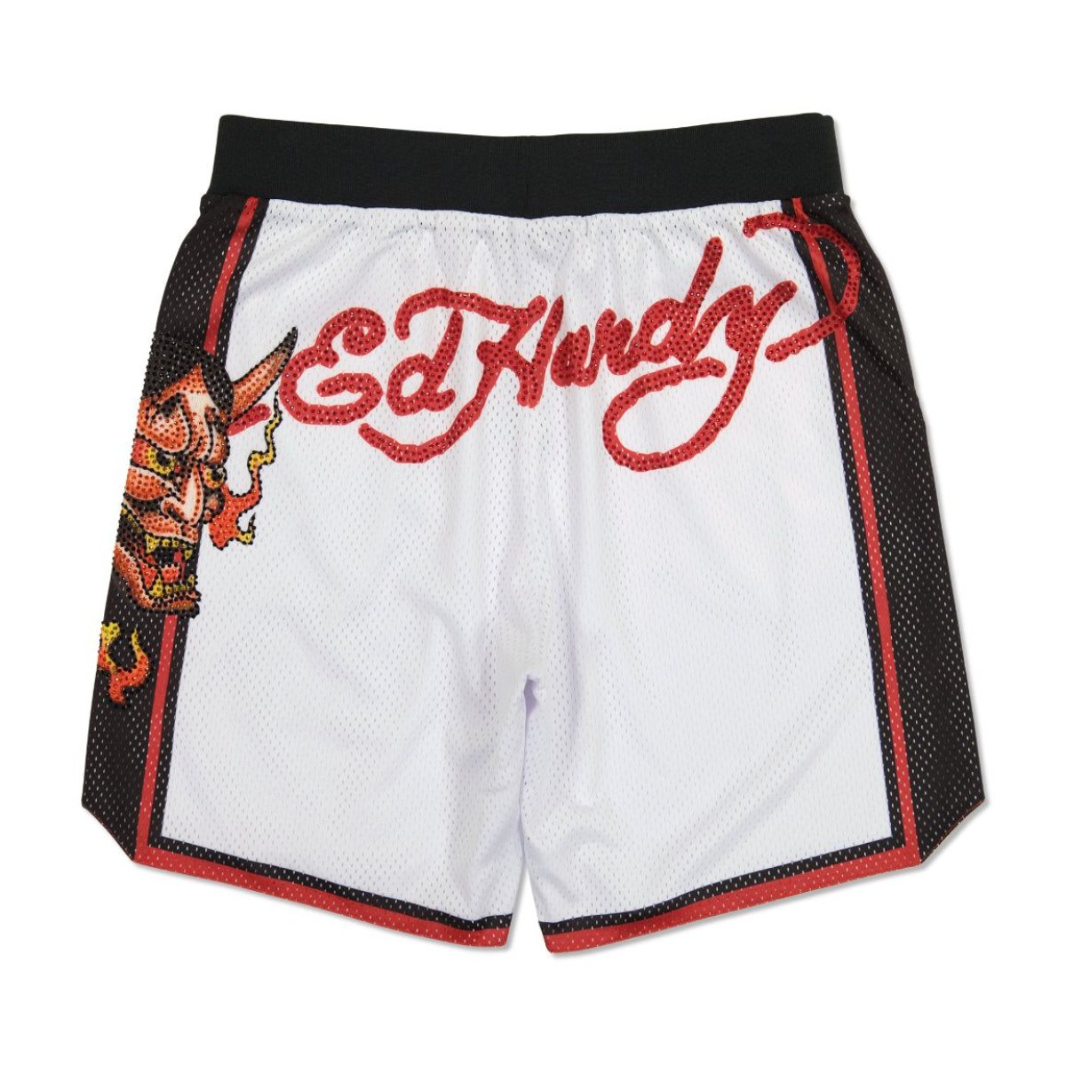 White Ed Hardy Devil Head Short | GYVSMIO-64