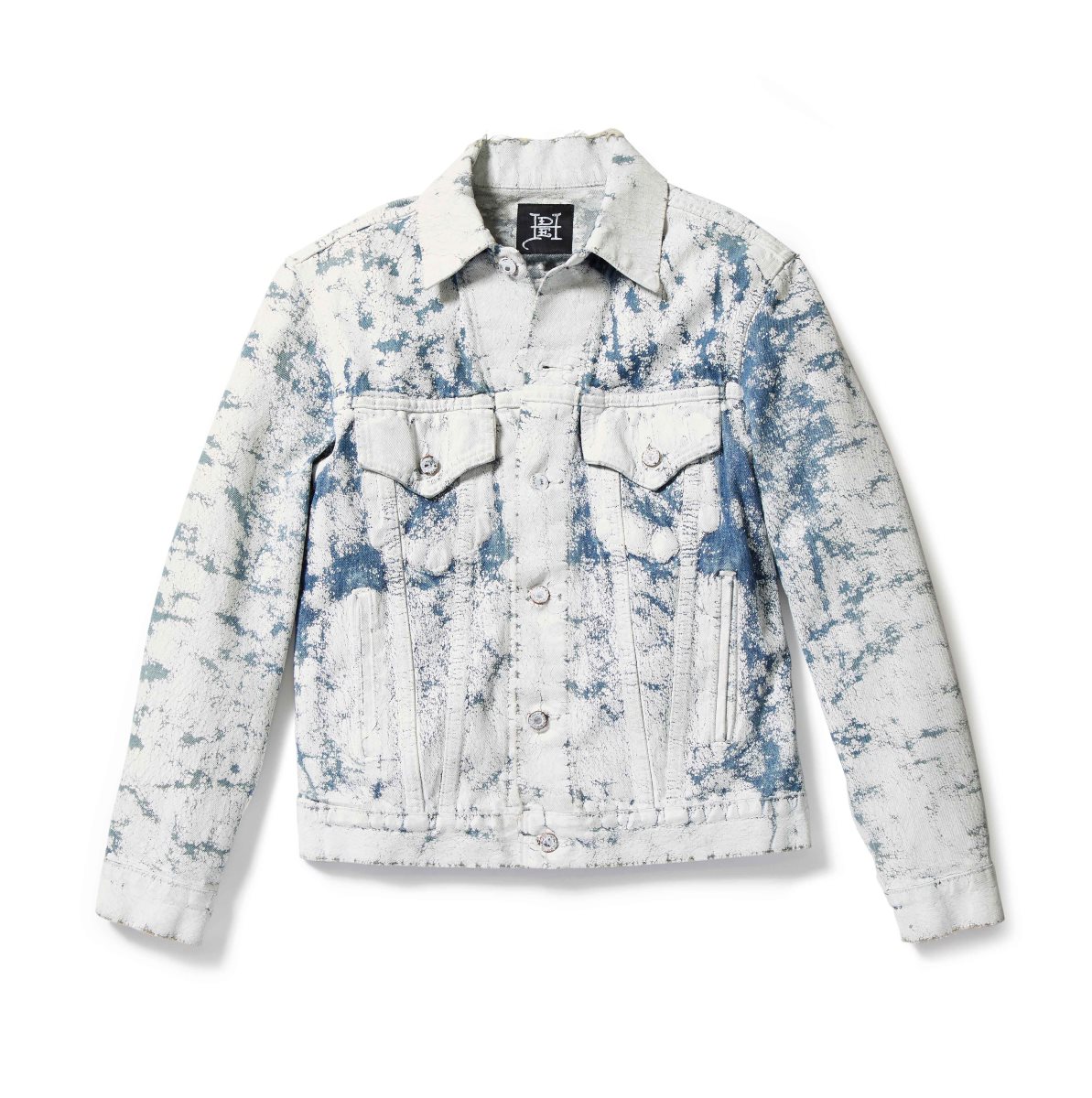 White Ed Hardy Skull Dagger Painted Denim Jacket | MNBQAZE-90