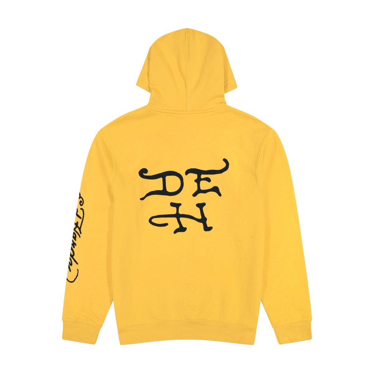 Yellow Ed Hardy Fire Tiger Golden Yellow Pullover Hoodie | FZCSXKD-06